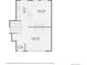 Floor plan illustrating the layout of the kitchen, dining area, and living room dimensions at 1715 Alkire St, Golden, CO 80401