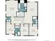 See the design of the second floor with bedrooms, Gathering room, bathrooms and laundry for comfortable living at 6021 Lynx Creek Cir, Erie, CO 80516