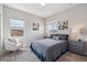 Serene bedroom featuring two bright windows and calming decor at 3890 Tabor Ct, Wheat Ridge, CO 80033