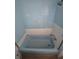 Full view of blue tiled shower/bathtub combination at 444 S Jersey St, Denver, CO 80224