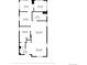 Detailed floor plan displaying layout of the kitchen, living room, and bedroom at 3375 W 37Th Ave, Denver, CO 80211