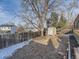 Fenced backyard offers privacy and space for outdoor enjoyment at 4589 S Evanston St, Aurora, CO 80015