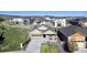 Aerial view of a well-maintained home with a two car garage and manicured front lawn at 5996 Sun Mesa Cir, Castle Rock, CO 80104
