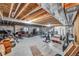 Spacious unfinished basement area with exposed ceiling and concrete floors, ready for customization at 5996 Sun Mesa Cir, Castle Rock, CO 80104