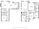 Detailed floor plan showcasing the home's first and second floors including room dimensions at 8489 S Quay St, Littleton, CO 80128