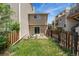 Private fenced backyard with patio ideal for outdoor relaxation and entertaining at 6011 Yarrow St # I, Arvada, CO 80004