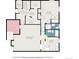 Basement floor plan featuring the recreation room, kitchen, bedroom, and bathrooms at 1423 Dahlia St, Denver, CO 80220