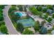 Aerial view of community pool and tennis courts at 7176 S Pierson St, Littleton, CO 80127