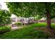The backyard features a deck, patio, bench and mature landscaping, creating a tranquil retreat at 7176 S Pierson St, Littleton, CO 80127