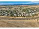 Lovely aerial view of a scenic community with mountain views in the distance at 1805 Parkdale N Cir, Erie, CO 80516