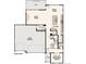 Layout of the main level features a garage, great room, kitchen, dining, and a study/bedroom at 13920 Hanging Lake St, Parker, CO 80138