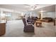 Spacious basement with carpet, recessed lighting and multiple seating areas at 3229 Swadley St, Wheat Ridge, CO 80033