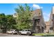 Modern exterior featuring a gray color scheme, a small balcony, and well-maintained landscaping at 1333 Elati St # 3, Denver, CO 80204