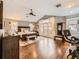 Spacious main bedroom features hardwood floors, high ceilings, neutral paint, and access to a balcony at 325 S High St, Denver, CO 80209
