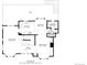 Detailed floor plan showcasing layout of the home's kitchen, living, and dining areas at 7192 Pinewood Dr, Evergreen, CO 80439