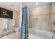 Relaxing bathroom featuring a jacuzzi tub, shower, and stylish tile work, perfect for unwinding after a long day at 720 Columbine Rd # B, Breckenridge, CO 80424