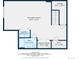 Basement level floor plan featuring a recreation room, laundry, and a full bathroom at 12743 W Bowles Pl, Littleton, CO 80127
