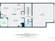 Detailed floor plan showcasing the layout of the main level with a kitchen, living room and dining area at 12743 W Bowles Pl, Littleton, CO 80127