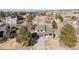 Wonderful aerial view of this three car garage home with well maintained landscaping at 6367 Arapahoe Ct, Parker, CO 80134