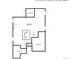 Basement floor plan featuring an unfinished lower level with unexcavated and excavated spaces at 898 Coal Bank Trl, Castle Rock, CO 80104