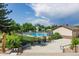 Community swimming pool with a water slide at 5809 E Caley Dr, Centennial, CO 80111