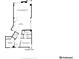 Floor plan featuring dimensions and layout for living room, kitchen, bathroom and bedroom at 290 W 12Th Ave # 303, Denver, CO 80204