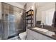 Modern bathroom with a glass-enclosed shower and stylish vanity at 2898 W 22Nd Ave, Denver, CO 80211