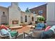 Outdoor fireplace and seating area. Perfect for entertaining guests and relaxing outside at 1164 S High St, Denver, CO 80210