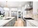 Gourmet kitchen with a huge island, stainless appliances, and walk-in pantry exudes elegance and functionality at 1164 S High St, Denver, CO 80210