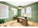 Stylish office with natural light, custom built-ins, and a comfortable workspace at 1164 S High St, Denver, CO 80210