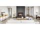 Cozy living room featuring a stylish fireplace, modern furnishings, and neutral tones at 3483 S Race St, Englewood, CO 80113