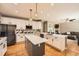 Modern kitchen with stainless steel appliances, sleek countertops, and island seating at 10089 Wynwood Way, Highlands Ranch, CO 80126