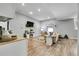 Comfortable lower-level living room with entertainment center at 171 Columbine St, Larkspur, CO 80118