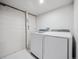 Clean laundry room equipped with a modern washer and dryer, offering convenience and functionality at 3218 S Lafayette St, Englewood, CO 80113
