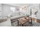 Cozy living room with white walls, a decorative rug, and built-in bookshelves at 3218 S Lafayette St, Englewood, CO 80113