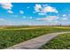 Community park with grassy field and walking path at 2985 Oxley St, Strasburg, CO 80136