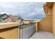 Balcony with railing offering neighborhood views at 7777 E 23Rd Ave # 201, Denver, CO 80238