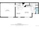 Layout featuring a garage, kitchen, living room, dining area, and bath at 7777 E 23Rd Ave # 201, Denver, CO 80238