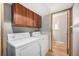 Convenient laundry room with washer and dryer hookups at 2527 S Coors St, Lakewood, CO 80228