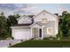 Charming two-story home features a pristine lawn, attached garage, and lovely landscaping at 14441 Clover Dr, Mead, CO 80504