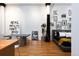 Industrial loft bedroom with modern furniture and decor at 2955 Inca St # 2F, Denver, CO 80202
