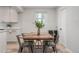 Cozy dining area with a wooden table, metal chairs, and a view of the outdoor scenery at 1645 Wabash St, Denver, CO 80220