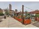 Street view of outdoor patio with seating at 1727 N Pearl St # 107, Denver, CO 80203