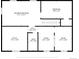 Floor plan illustrating layout of basement with recreation room, bedroom, bath and utility room at 2698 Fern Dr, Westminster, CO 80030