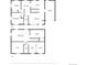 Floor plans illustrating layout of the first and second floors including garage, kitchen and bedrooms at 2698 Fern Dr, Westminster, CO 80030