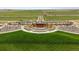 Aerial view featuring an amphitheater with terraced seating and performance stage, set against a green lawn at 1181 W 170Th Ave, Broomfield, CO 80023