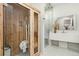 Bathroom with a sauna and a large walk-in shower at 2599 Heron Lakes Pkwy, Berthoud, CO 80513