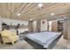 Spacious finished basement with pool table, creating an ideal space for entertaining and recreation at 7614 Malamute Dr, Evergreen, CO 80439