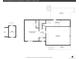 Floor plan of the lower level featuring a deck, garage, recreation room, and shed at 7614 Malamute Dr, Evergreen, CO 80439