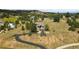 Aerial view showcases the property's setting at 386 Monte Vista Rd, Golden, CO 80401